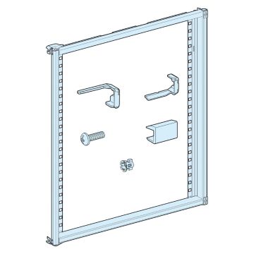 Hinged front plate frame, PrismaSeT P, support is left -hand opening W650, 12M