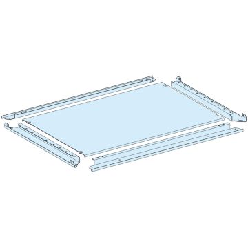 Gland plate, PrismaSeT P, Plain type, for enclosure W300mm, D600mm, IP55, white, RAL 9003