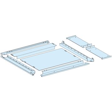 Gland plate, PrismaSeT P, two-part gland plate, for enclosure W650+150mm, D600mm, IP31, white, RAL 9003