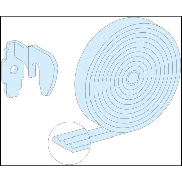 Sealing kit, PrismaSeT G, self adhesive gasket, increase door protection to IP43