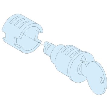 Barrel lock, PrismaSeT G, with 2 Keys N32433A, IP55