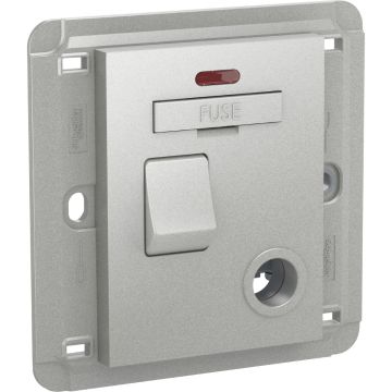 Unica - switched fuse mechanism - 13 A 250 V AC - aluminium