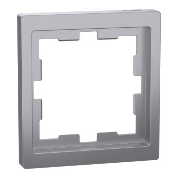 Cover frame, Merten D-Life, 1 gang, stainless steel