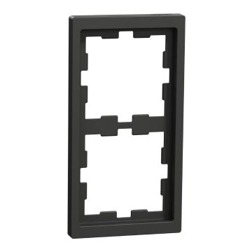 Cover frame, Merten D-Life, 2 gangs, anthracite