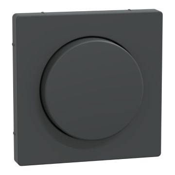 Cover plate, Merten System M, with rotary knob, anthracite