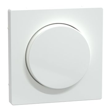 Cover plate, Merten System M, with rotary knob, lotus white