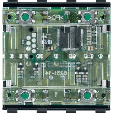 KNX push-button module, 2-gang, System M