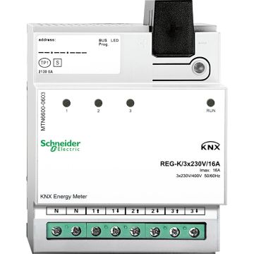 Merten KNX - Energy meter - 3 x 230 V - 16 A