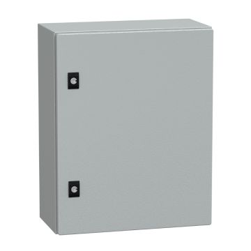 Spacial CRN plain door w/o mount.plate. H500xW400xD200 IP66 IK10 RAL7035..