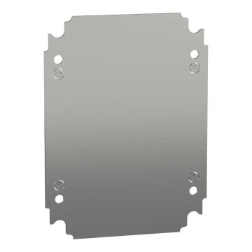 Plain mounting plate H250xW200mm made of galvanised sheet steel