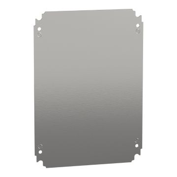 Plain mounting plate H400xW300mm made of galvanised sheet steel