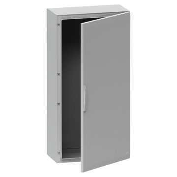 Floor standing polyester enclosure, Thalassa PLA, plain door, completely sealed, 1250x750x420mm, IP65, IK10