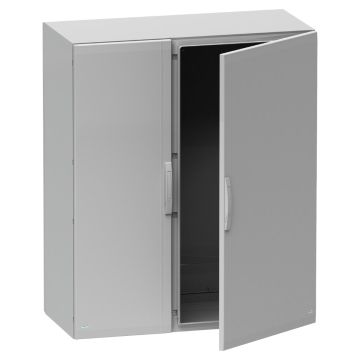 Floor standing polyester enclosure, Thalassa PLA, plain door, completely sealed, 1500x1000x320mm, IP65, IK10