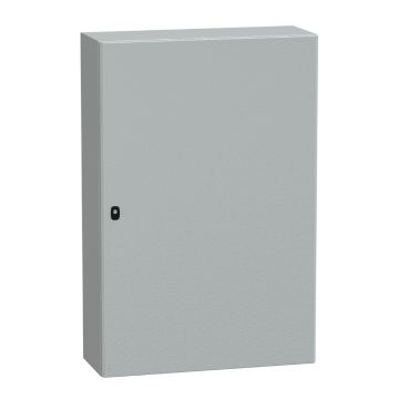 Wall mounted steel enclosure, Spacial S3D, plain door, without mounting plate, 1200x800x300mm, IP66, IK10