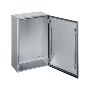 Wall mounted enclosure, Spacial S3X, stainless steel 304L, plain door, 400x300x200mm, IP66