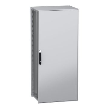 Floor standing modular electrical enclosure, PanelSeT SFN, decarbonized steel, mounting plate, 1800x800x600mm, IP55