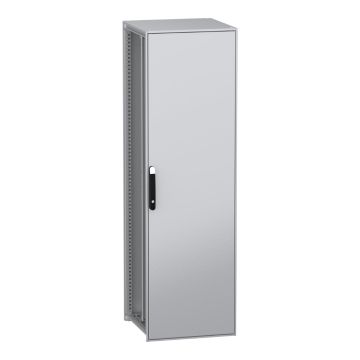 Floor standing modular electrical enclosure, PanelSeT SFN, decarbonized steel, mounting plate, 2000x600x600mm, IP55