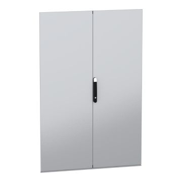 Double plain door, PanelSeT SFN, Spacial SM, for electrical enclosure H1800 W1200mm