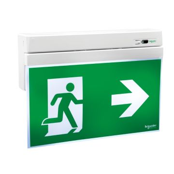 Emergency exit sign, Exiway Smartexit, DALI, 230VAC, 32m, white