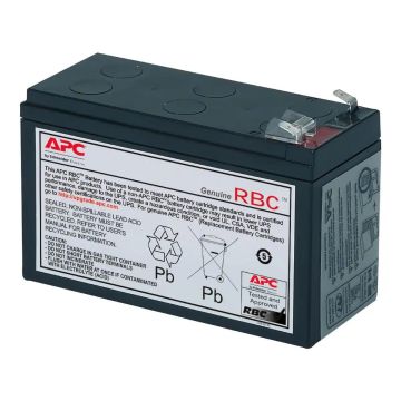 APC Replacement Battery Cartridge, VRLA battery, 9Ah, 12VDC, 2-year warranty