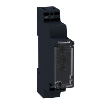 Modular timing relay, Harmony, 0.7A, 1s..100h, multifunction, solid state output, 24...240V AC