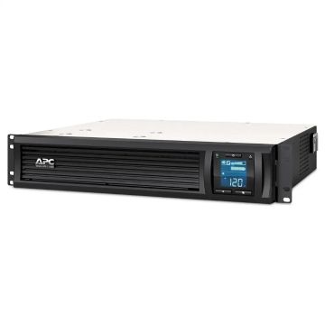 APC Smart-UPS C, Line Interactive, 1000VA, Rackmount 2U, 230V, 4x IEC C13 outlets, SmartConnect port, USB and Serial communication, AVR, Graphic LCD