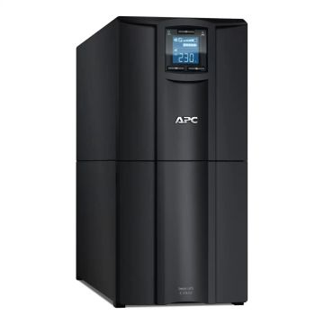 APC Smart-UPS C, Line Interactive, 3kVA, Tower, 230V, 8x IEC C13+1x IEC C19 outlets, USB and Serial communication, AVR, Graphic LCD