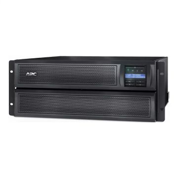 APC Smart-UPS X, Line Interactive, 3kVA, Rack/tower convertible 4U, 208V-230V, 8x C13+2x C19 IEC, Network card, Extended runtime