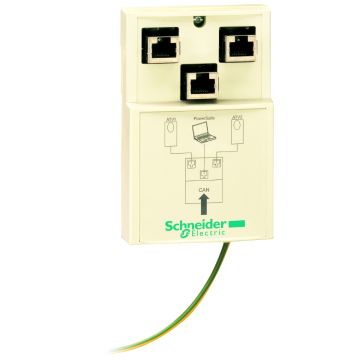 CANopen junction box, CANopen, 2 x RJ45 and 1 x RJ45