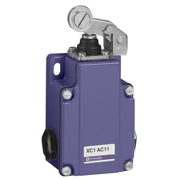 Limit switch, Limit switches XC Standard, XC1AC, roller lever, 1NC+1 NO, break before make