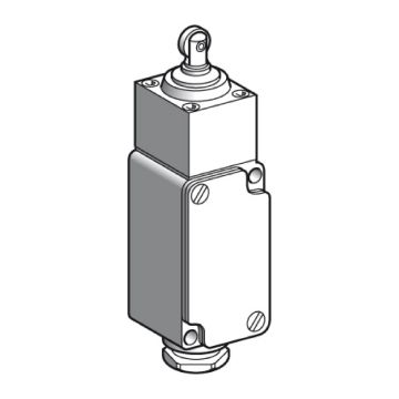 Limit switch, Limit switches XC Standard, XC2 J, steel roller plunger, 1 C/O