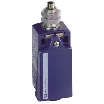 Limit switch, Limit switches XC Standard, XCKD, M18 metal end plunger, 1NC+1 NO, snap, Pg11