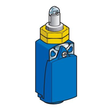 Limit switch, Limit switches XC Standard, XCKD, M18 steel roller plunger, 1NC+1 NO, snap, Pg11