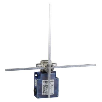 Limit switch, Limit switches XC Standard, XCKM, thermoplastic roller lever, 1NC+1 NO, snap action