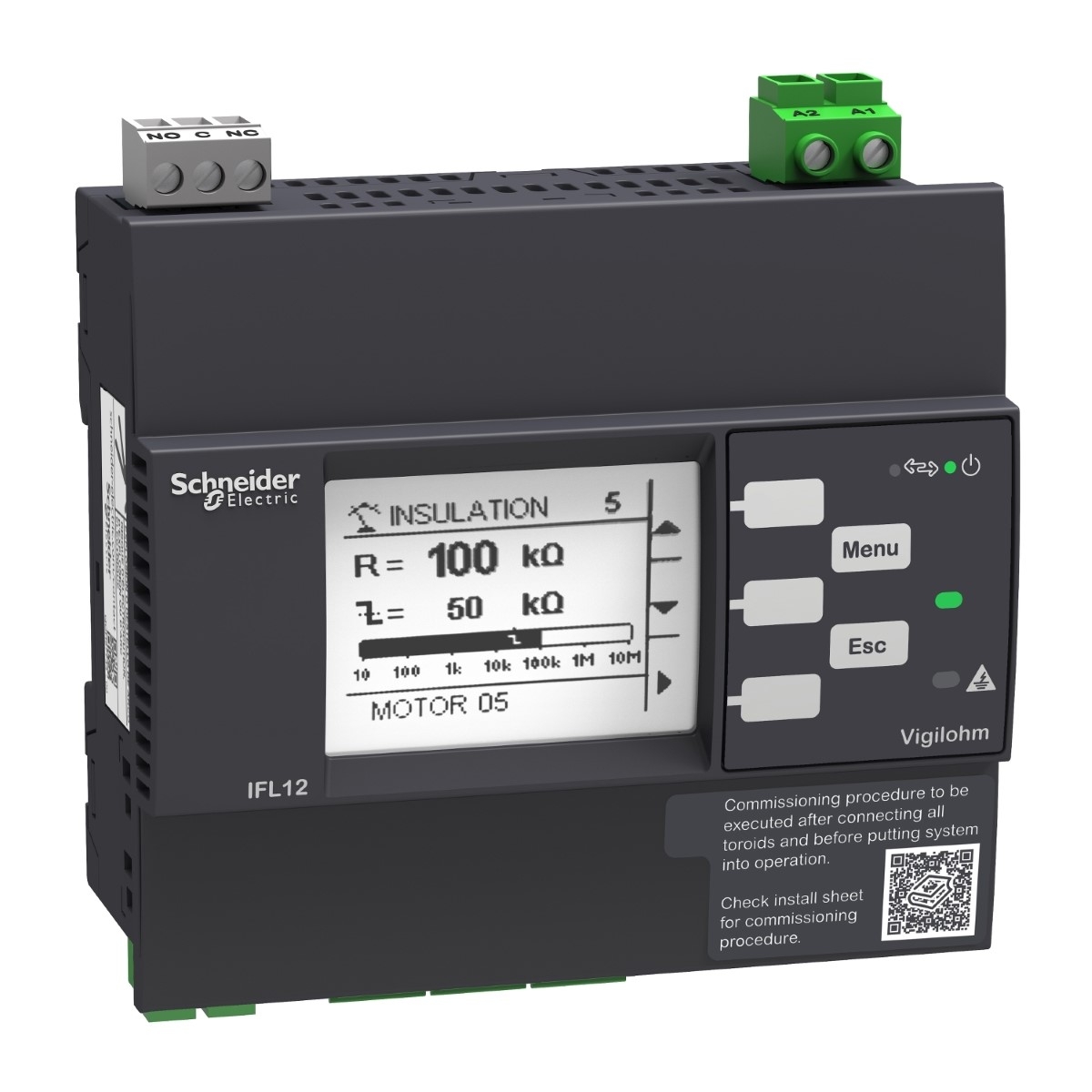 VIGILOHM ADVANCED 12 CHANNEL FAULT LOCATOR WITH MODBUS - 100-440VAC/DC