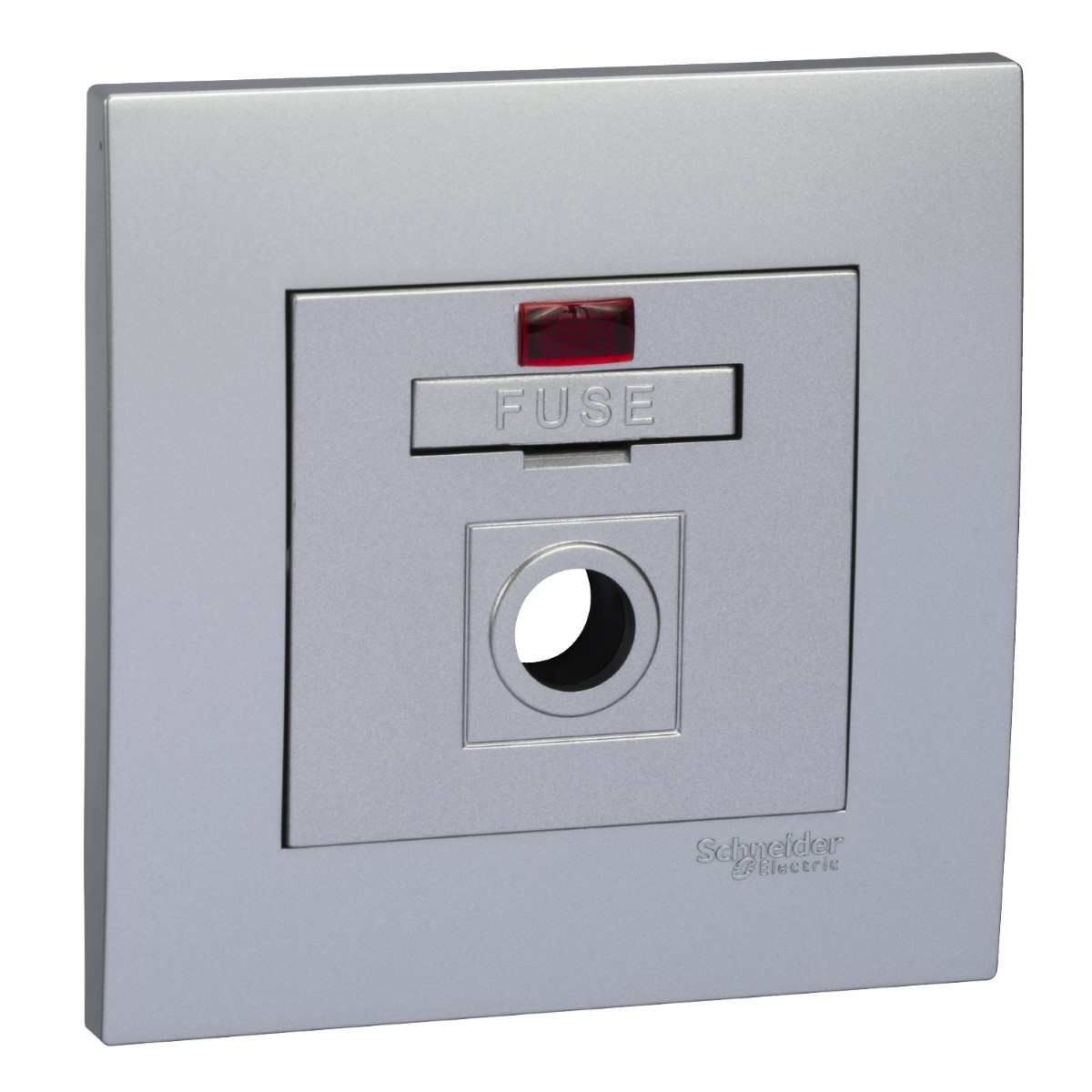 Vivace - fuse connection unit - 13 A 250 V - aluminium silver