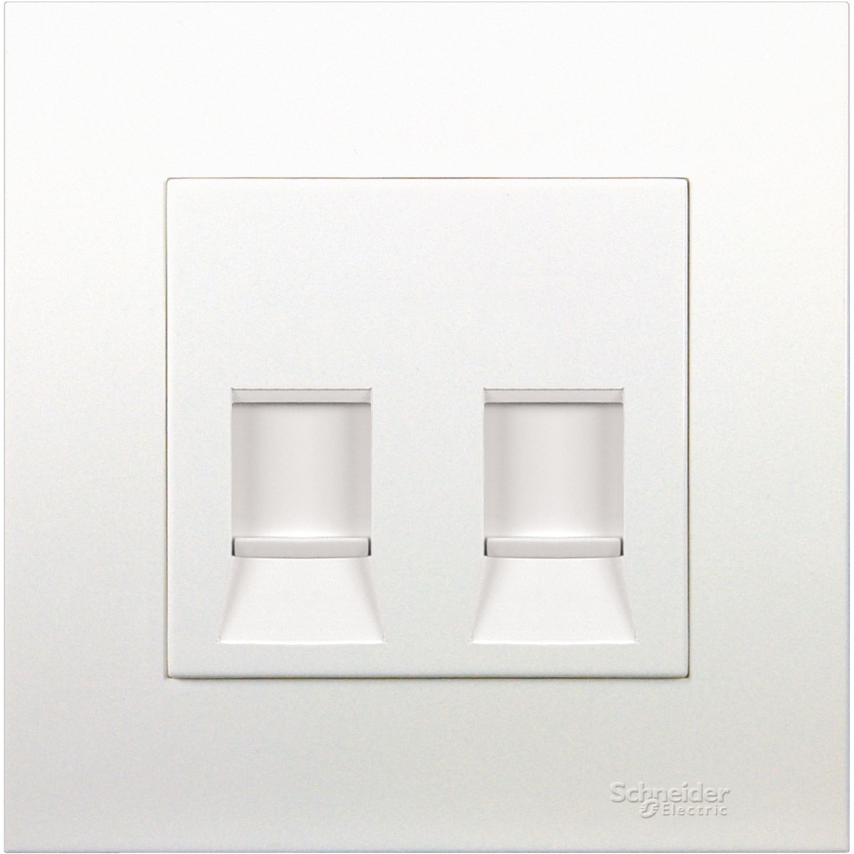 2 Gang Keystone Wallplate with Shutter