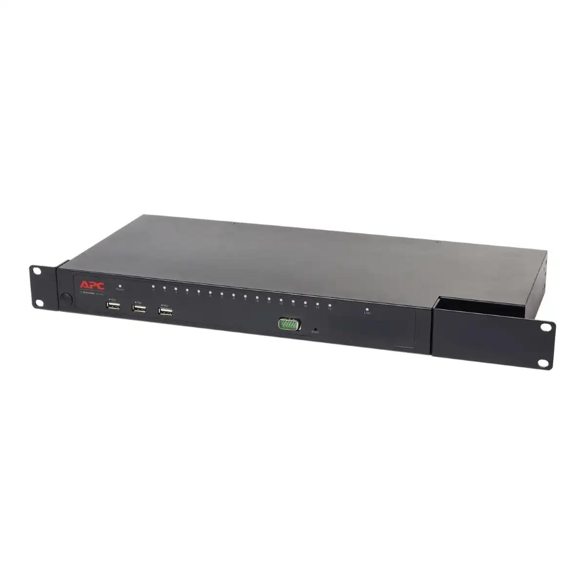 APC KVM 2G, Digital/IP, 1 Remote/1 Local User, 16 Ports with Virtual Media - FIPS 140-2