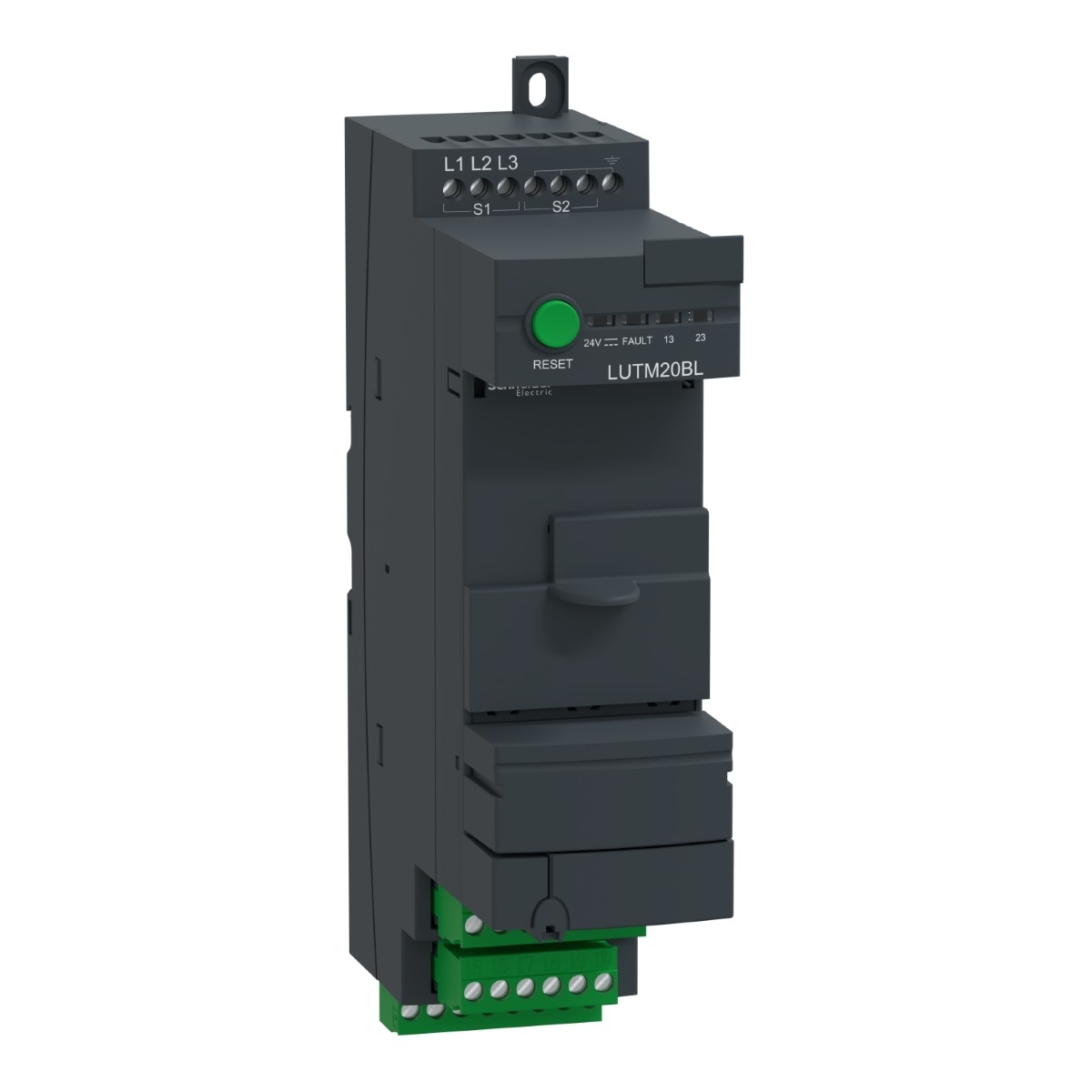 Control base, TeSys U, 24VDC supply, compatible with control unit LUCBT/DT/MT, to be used with contactors LC1F