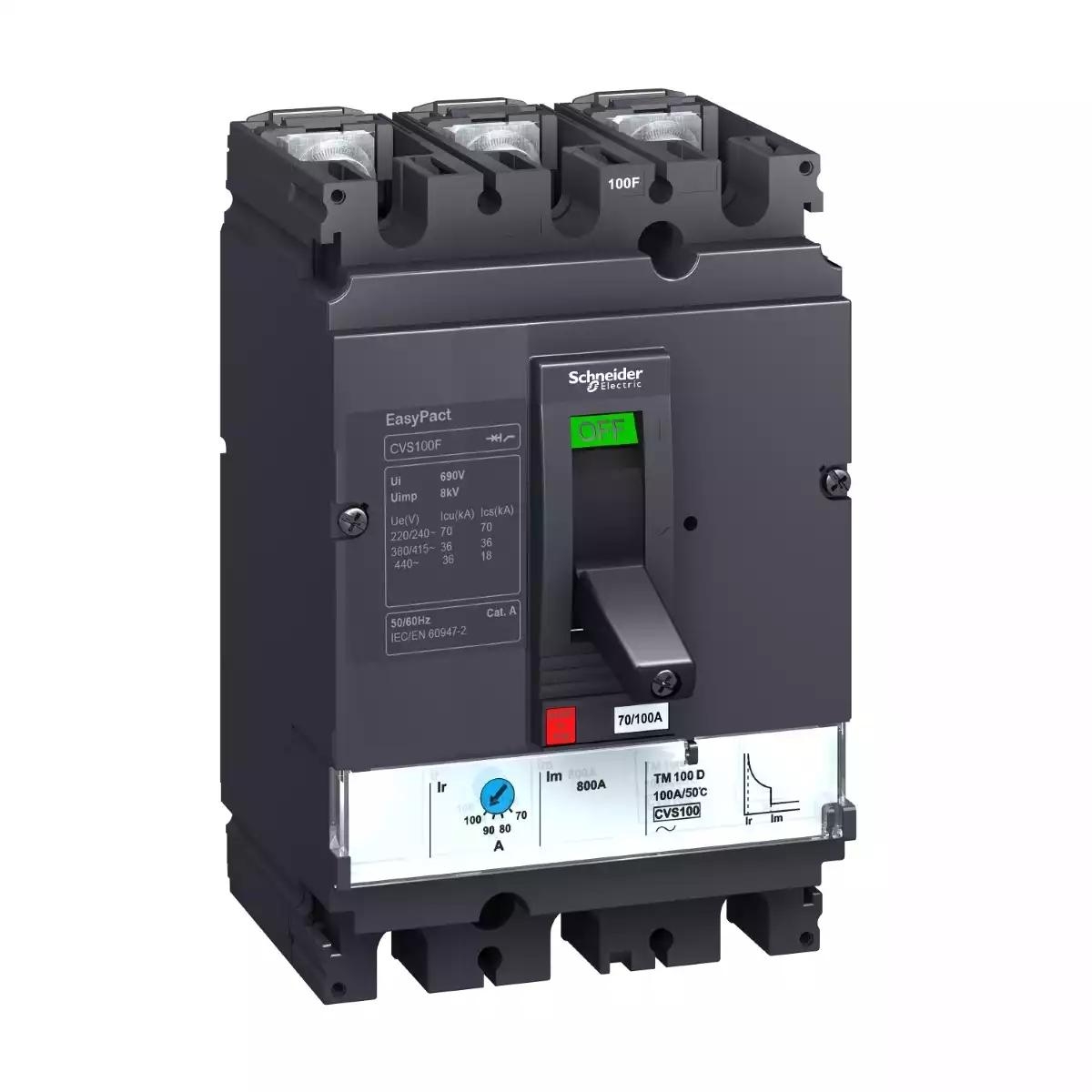 CVS250F TM250D 3P3D circuit breaker 50d