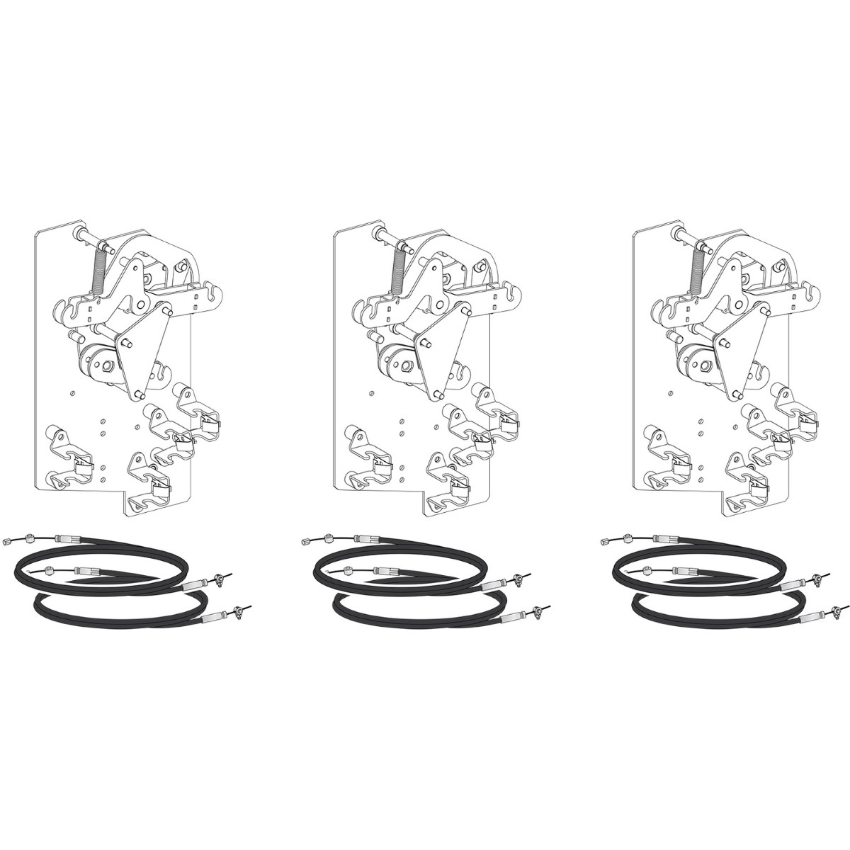 Mechanical interlocking, MasterPact MTZ2/MTZ3 fixed/drawout, 1 cable interlocking kit, 2S/1C, spare part