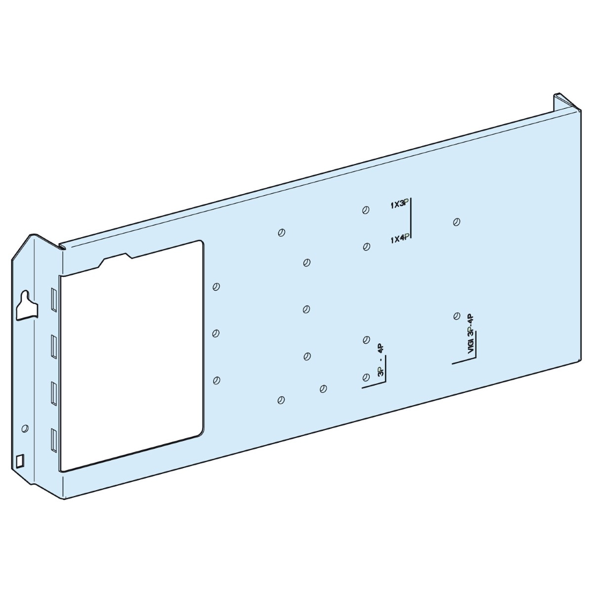 MOUNTING PLATENSX/CVS/VIGI 250 HZ.FIX. ROT.HANDLE