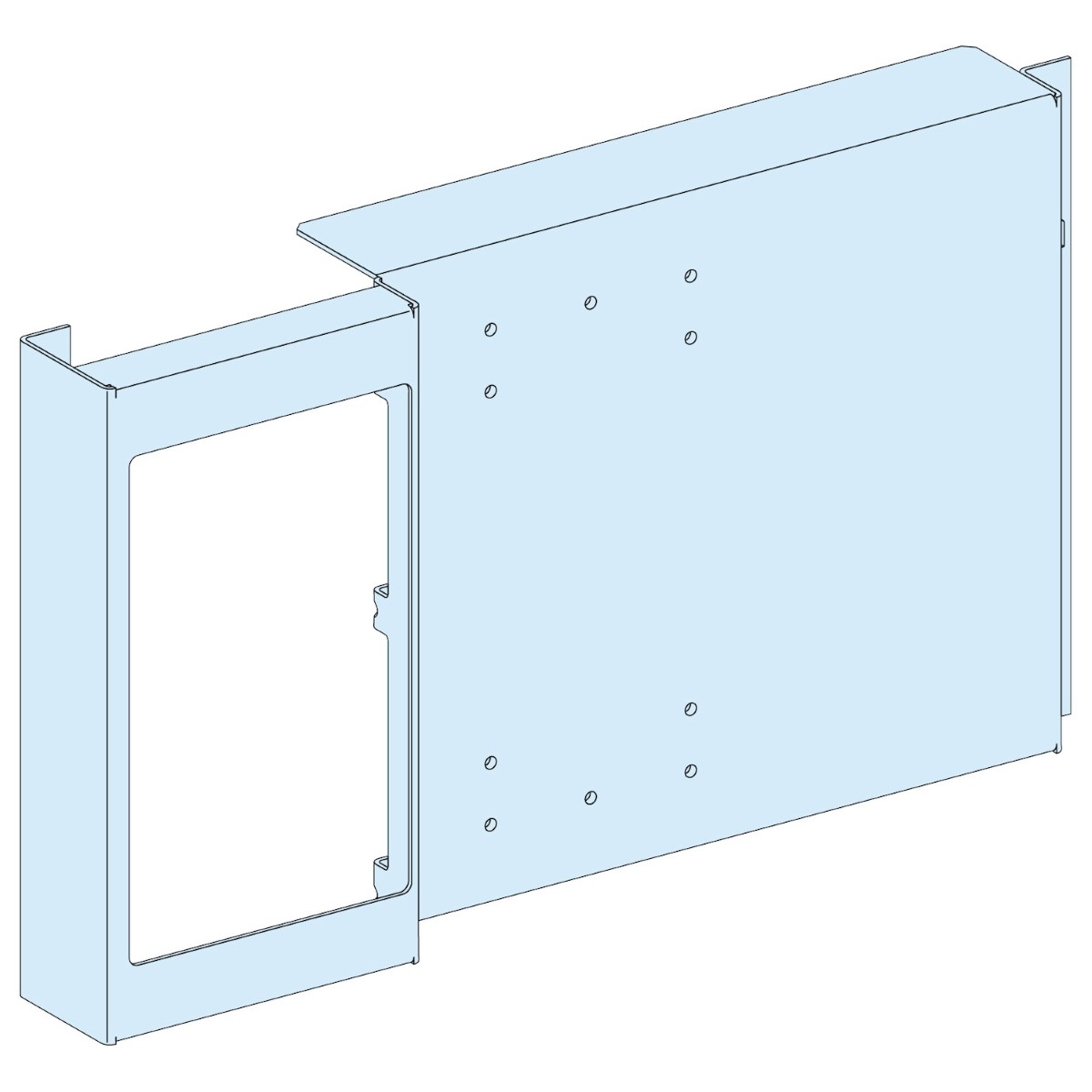 MOUNTING PLATE NSX/CVS/VIGI/INS 630 V. FIX. TOGGLE