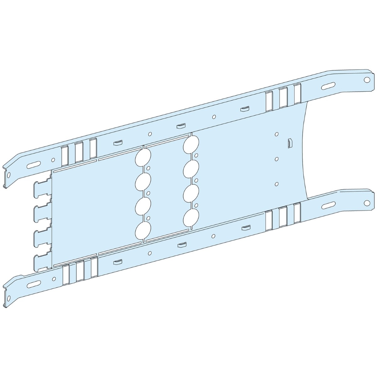 MOUNTING PLATE VIGI NSX/CVS TOGGLE - 4P 250A HORIZONTAL WIDTH 650