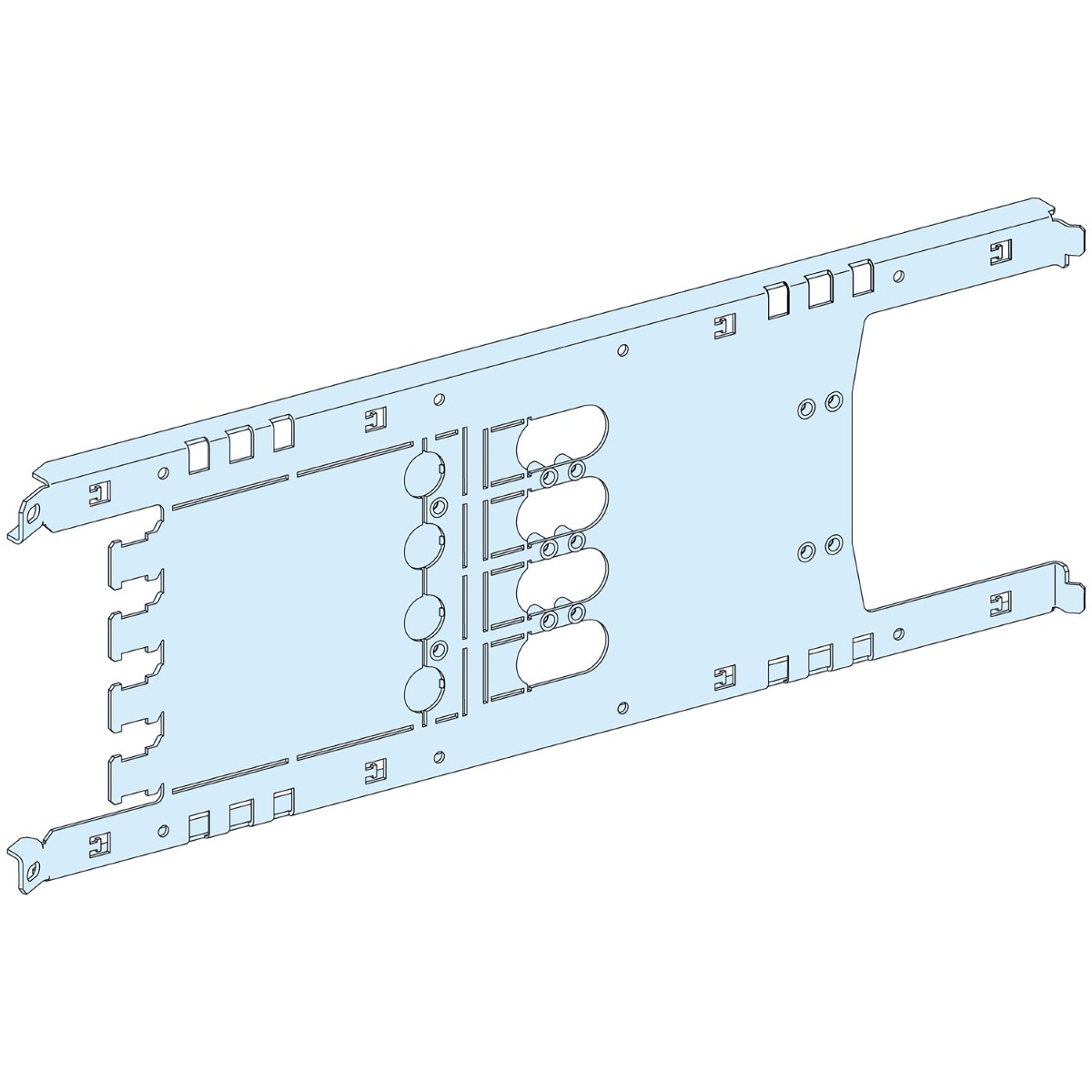 MOUNTING PLATE VIGI NSX/CVS PLUGIN TOGGLE/ROT/MOT - 4P 250A HORIZONTAL WIDTH 650