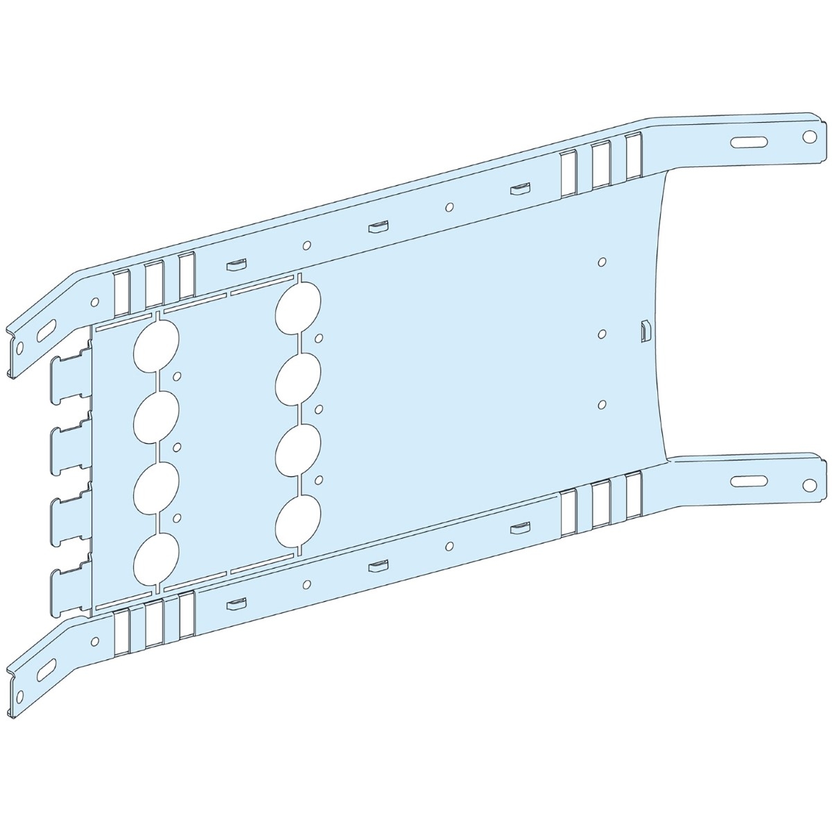 MOUNTING PLATE VIGI NSX/CVS TOGGLE - 4P 630A HORIZONTAL WIDTH 650