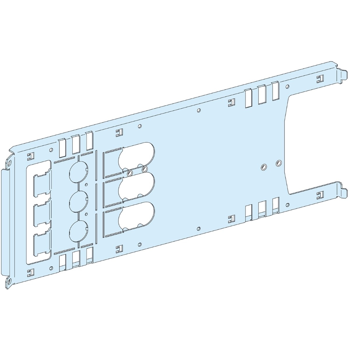 MOUNTING PLATE VIGI NSX/CVS PLUGIN TOGGLE/ROT/MOT - 3P 630A HORIZONTAL WIDTH 650