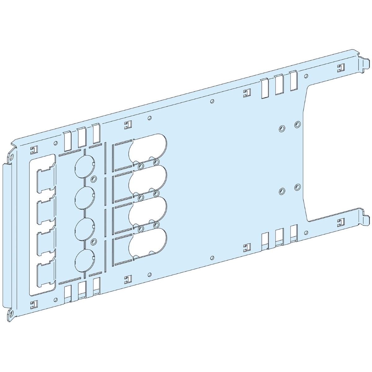 MOUNTING PLATE VIGI NSX/CVS PLUGIN TOGGLE/ROT/MOT - 4P 630A HORIZONTAL WIDTH 650