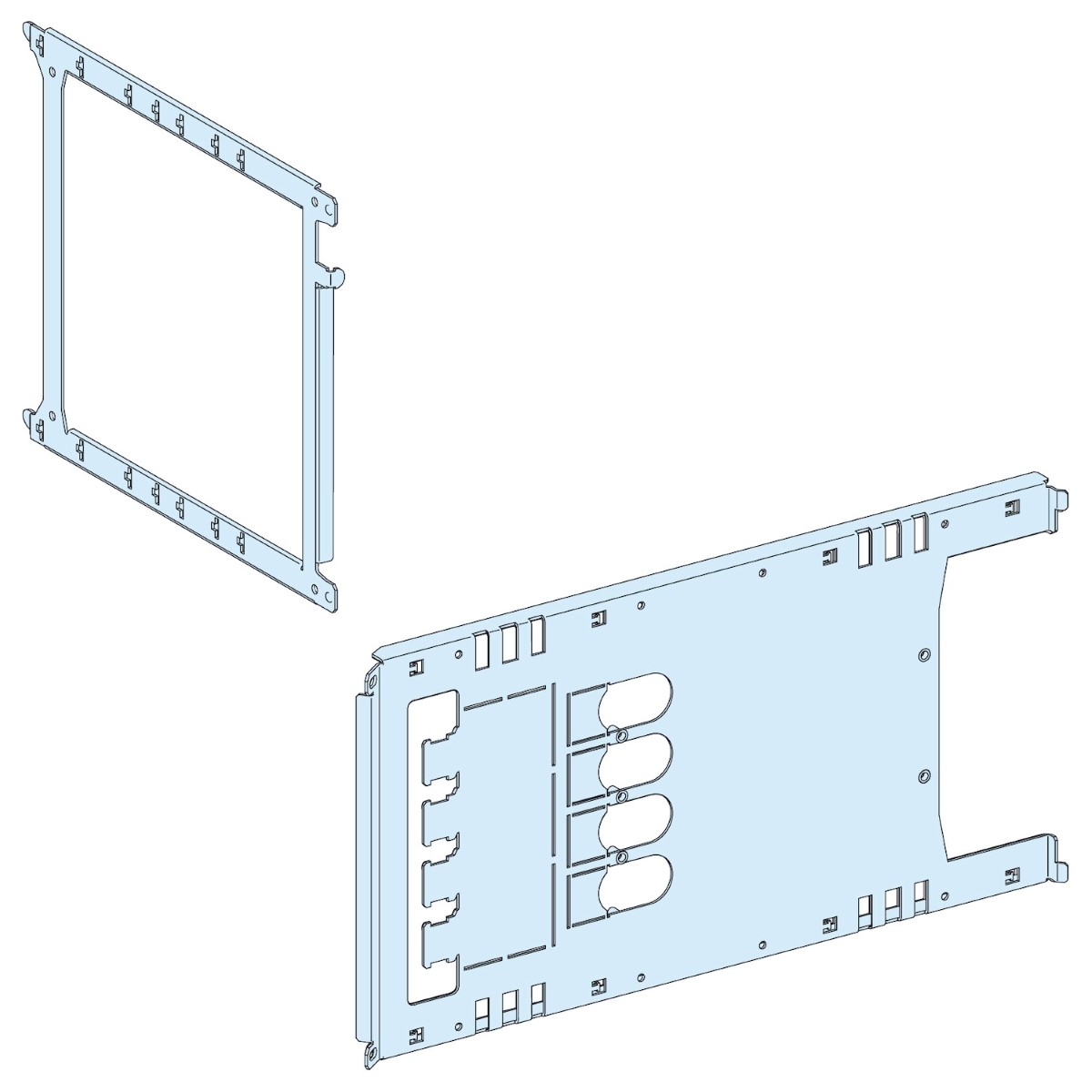 MOUNTING PLATE VIGI NSX WITHDRAWABLE ALL CONTROLS-3/4P 630A HORIZONTAL WIDTH650