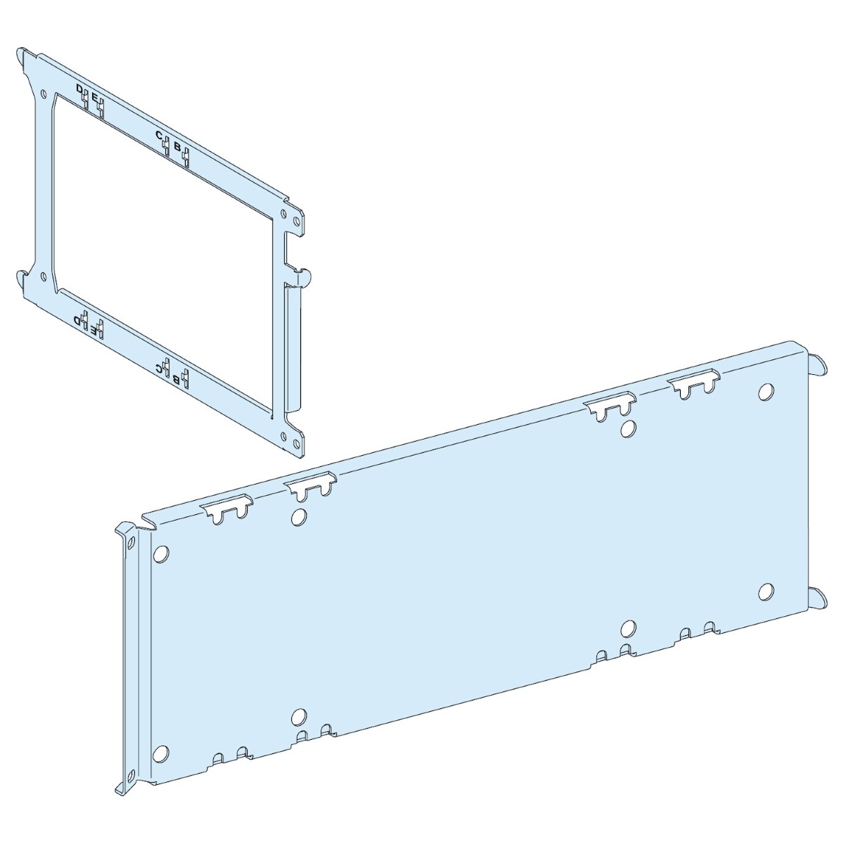 MOUNTING PLATE NS3200 INS-INV2500 FIXED VERTICAL IN WIDTH 650